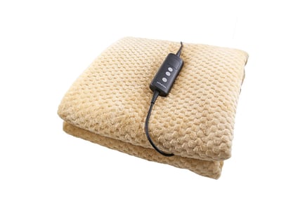 XL Electric Heated Waffle Blanket - 10 Settings & 4 Colours