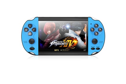 X7 Handheld Game Console Built in 3000 Retro Games, Blue