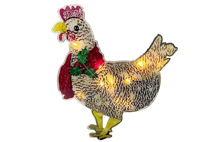 Twelve Days of Christmas 3 French Hens LED Outdoor Christmas Lights