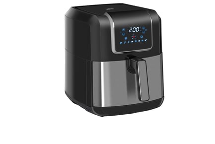 6.5L Air Fryer with Digital Display and Adjustable Temperature
