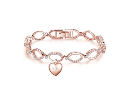 Rosegold Crystal Bracelet with Tags