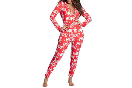 Christmas Themed Jumpsuit for Women in 4 Sizes and Colours