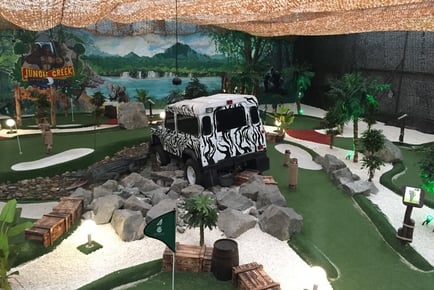 2 Rounds of Jungle Themed Adventure Golf - Jungle Creek for 2 or 3