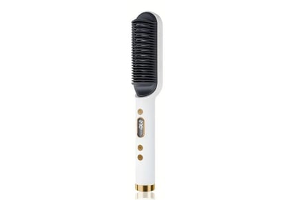 WITH LCD / BLACK : A Negative Ion Hair Straightener Comb