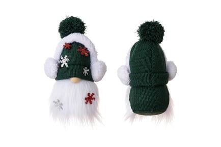 Single Gnome with Earmuffs Christmas Decor- or a Pack of 3
