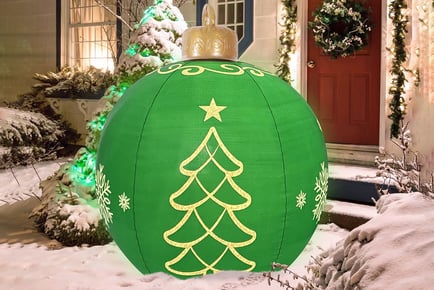 Giant Inflatable LED Christmas Ball Decor in 3 Colours
