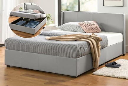 Maddon Ottoman Gas Lift Bed with Storage - Three Sizes