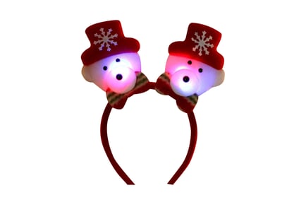 Luminous Christmas Themed Headband in 4 Options and 2 Styles