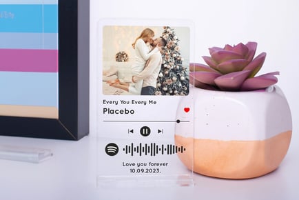 Personalised Spotify Photo Song Plaque