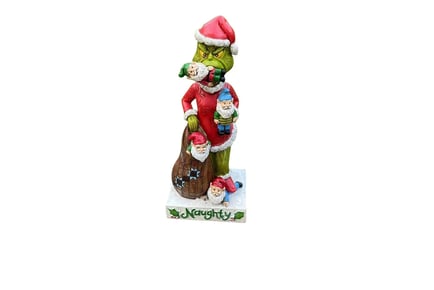 Charming Grinch Inspired Gnome Festive Decoration