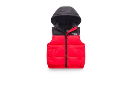 Kid's North Face inspired gilet, 7-8Y, Pink