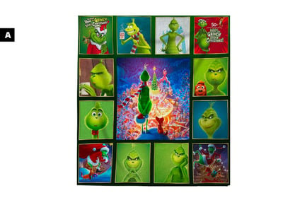 The Grinch Christmas Flannel Blanket- 5 styles, 4 Size Options!