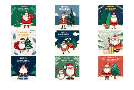Pack of 30 Christmas Cards Set