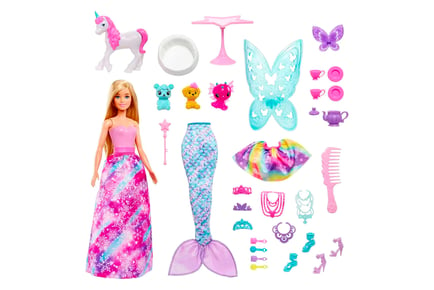 Barbie Dreamtopia Calendar with Surprise Gifts for Kids