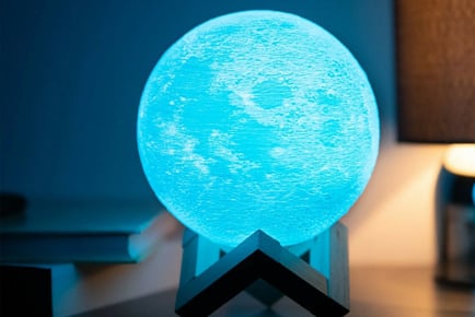 16 Colour Rechargeable Moon Night Lamp in 3 Sizes