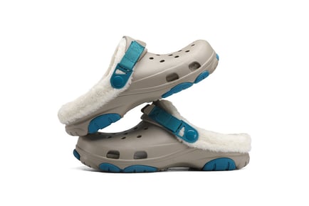 Men's Fleece Lined Croc Inspired Clogs - 6 Sizes and 4 Colours!