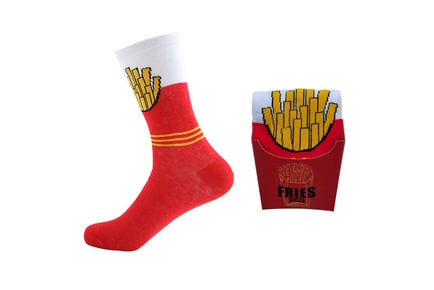 Cute Fast Food Crew Socks Set in 3 Design Options