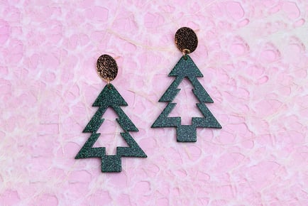 Christmas Themed Acrylic Earrings - 4 Styles!