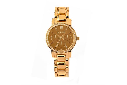 Gold Mirror Dial Bracelet Watch