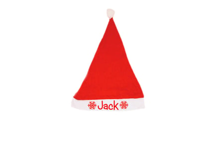 Set of Four Festive Personalised Quirky Santa Hats
