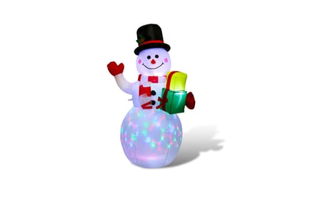 6ft LED Inflatable Christmas Decoration - Santa or Snowman