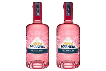 2 x 700ml bottles of Warner's Distillery Gin in 5 Unique Flavours