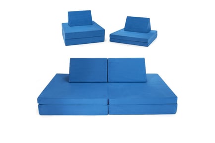 4pcs Convertible Kids Soft Play Sofa with Folding Mats