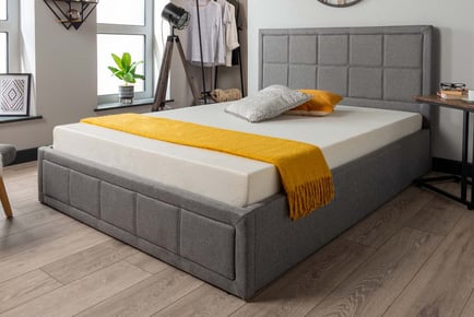The Grayson Deluxe Ottoman Storage Bed, 6.0ft Superking with Mattress
