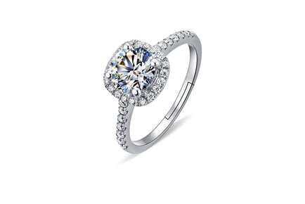 Crystal Engagement Ring