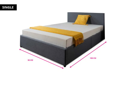 Ottoman bed storage frame and mattress, Super King