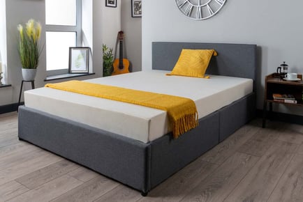 Ottoman bed storage frame and mattress, Super King