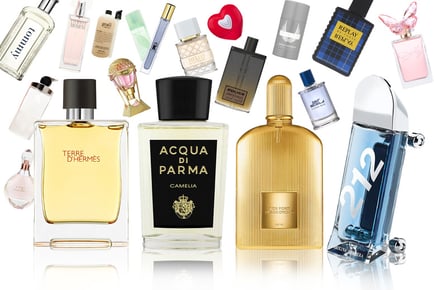 For Him & For Her Mystery Perfume Deal - Hermes Terre d'Hermes Perfume, Paco Radanna Invictus stick, Lionel Richie Hello & More!