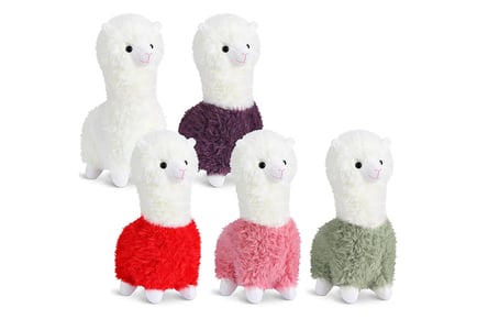 Alpaca Plush Pillow in 5 Colours and 3 Sizes