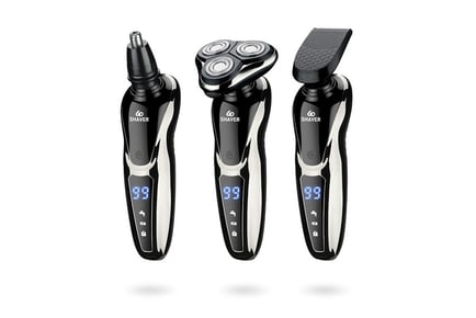 3-in-1 LCD Electric Shaver for Men