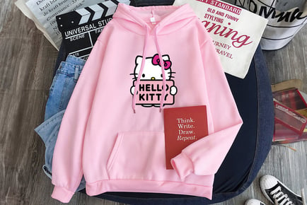 Hello Kitty Inspired Cartoon Hoodie in 5 Sizes and 8 Colours