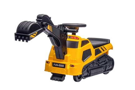 3-In-1 Children's Ride-On Musical Excavator Car