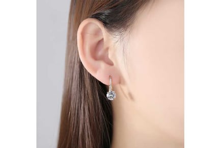 Golden Earrings with Premium Crystal