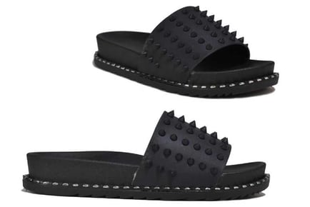 Women's Stud Embellished Sliders