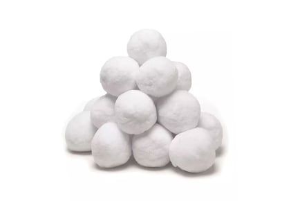 40pk Fake Plush Snowballs