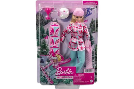 Barbie Snowboarder Posable 12" Doll