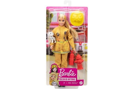 Barbie Firefighter Playset w/Blonde Doll
