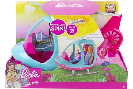 Barbie FWY29 Helicopter, Pink and Blue