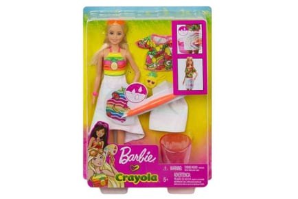 Barbie Crayola Rainbow Fruit Doll GBK18