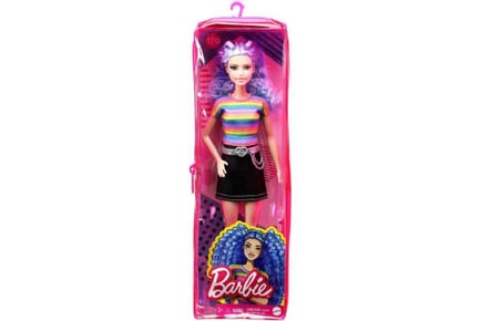 Barbie Doll Collectable w/ Blue Hair