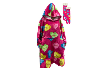 Unicorn Love Heart Hoodies With Socks