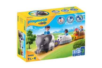 Playmobil 1.2.3 Animal Train Set