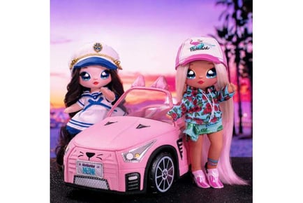 Convertible Kitty-Themed Doll & Vehicle