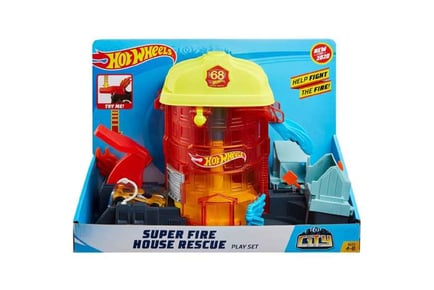 Hot Wheels Super Fire House Rescue Super