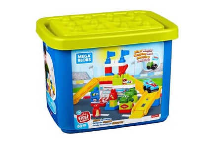 MEGA Bloks Race Car Garage Bricks FVJ02