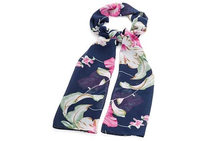 Lightweight Floral Summer Scarf